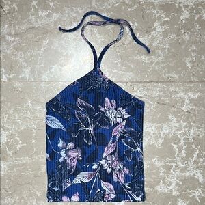 Me to We Blue and Purple Floral Camisole